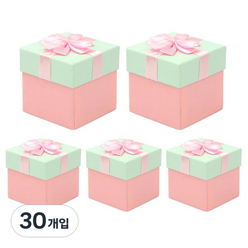 에이비엠 꽃리본 선물상자, 핑크, 30개입