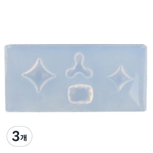 네일스케치 3D 네일몰드, 22 마른모 큐빅 믹스, 3개
