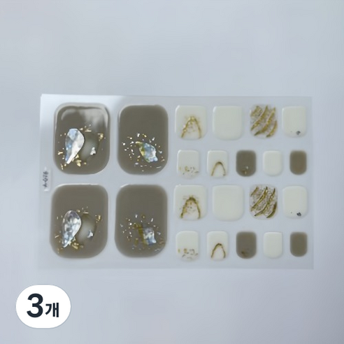 블루코지 패디팁 스티커 대비 발꾸미기, 3개, Type 13