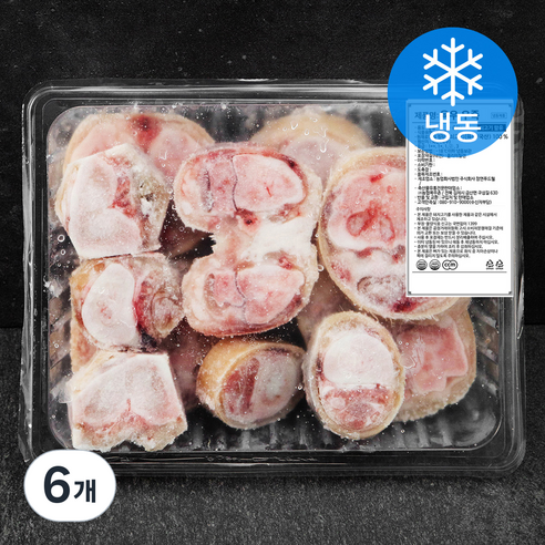 농협목우촌 국내산 소고기 우족 (냉동), 2kg, 6개