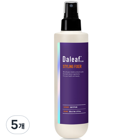 달리프 글램 스타일링 헤어픽서 스프레이, 200ml, 5개