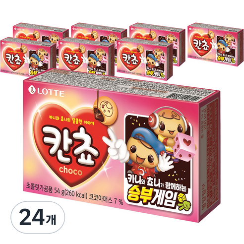 롯데제과 칸쵸 과자, 54g, 24개