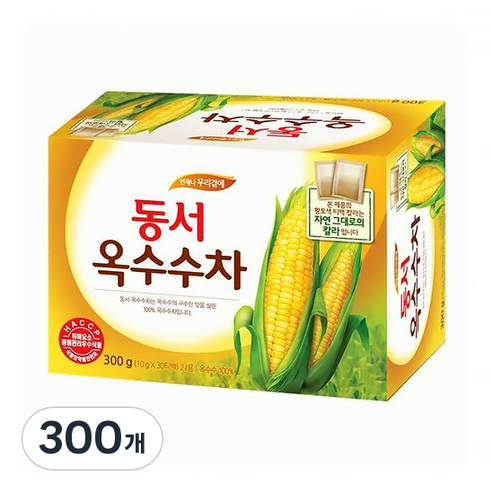 동서 옥수수차 티백, 10g, 30개입, 10개