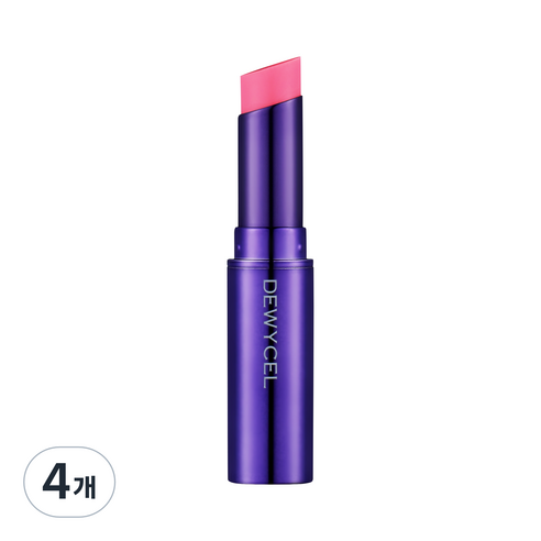 듀이셀 틴투어링 틴트밤 4.5g, 01 레어핑크, 4개