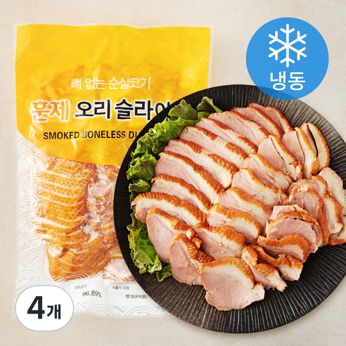 농우 중국산 훈제 오리 슬라이스 (냉동), 800g, 4개