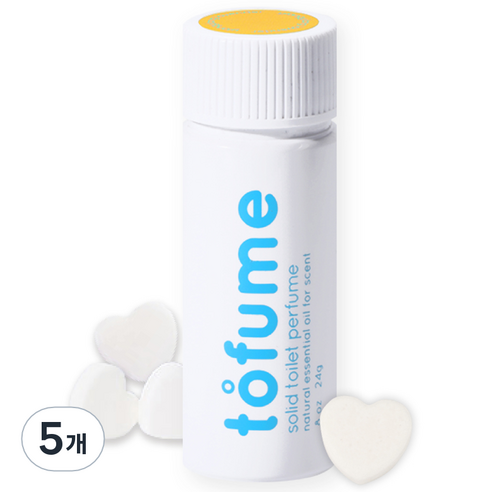 토퓸 화장실방향제 일랑일랑 민트, 24g, 5개, 꽃향