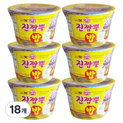 오뚜기 컵밥 진짬뽕밥, 217.5g, 18개