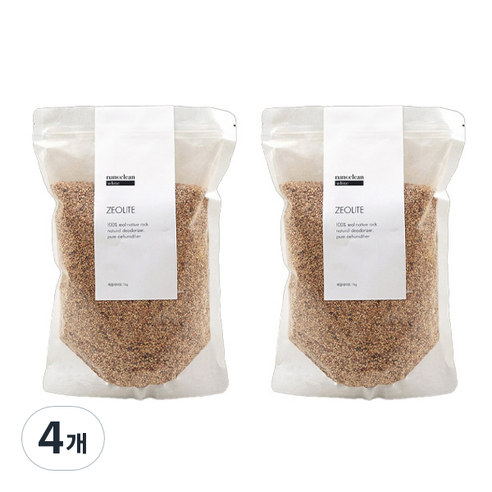 나노클린화이트 제올라이트 실내탈취제, 1kg, 4개