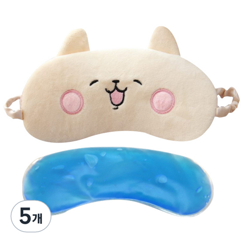이지웜 소프트 아이스안대 고양이, 1개입, 5개