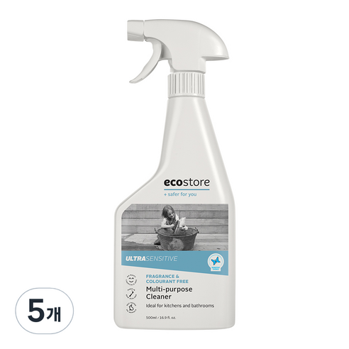 에코스토어 다목적 크리너 울트라 센서티브 무향, 500ml, 5개