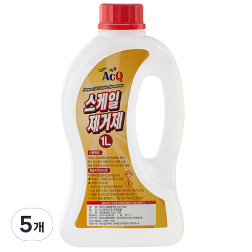 액큐 스케일 제거제, 1L, 5개