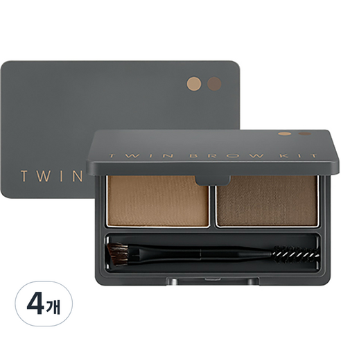 미샤 트윈 브로우 키트 4.4g, 2호 그레이브라운, 4개