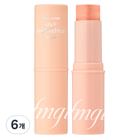 더페이스샵 에프엠지티 베일글로우 스틱 하이라이터 10g, 02 라이블리, 6개