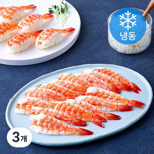 흰다리새우살 초밥용 20미 (냉동), 3개, 140g(4LH)
