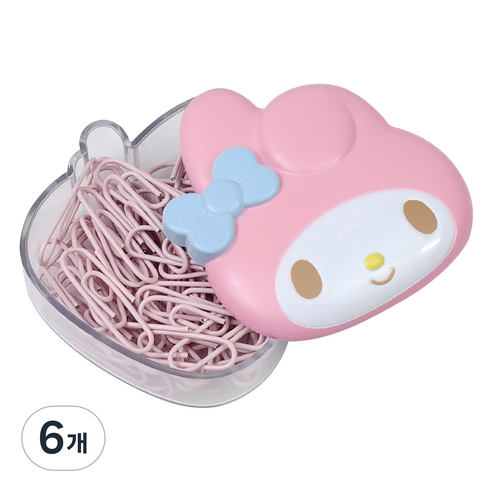 바이하츠 마이멜로디 컬러클립, 50개입, 6개