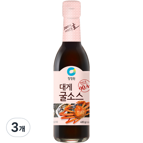 대상 청정원 대게 굴소스, 480g, 3개