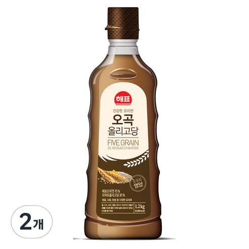 해표 오곡올리고당, 1.2kg, 2개