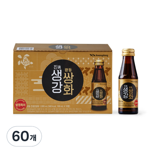 광동제약 진생강 쌍화, 100ml, 60개