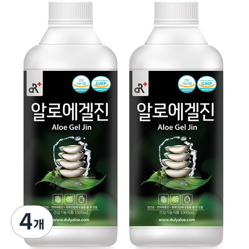두리농산 알로에겔 진, 1L, 4개