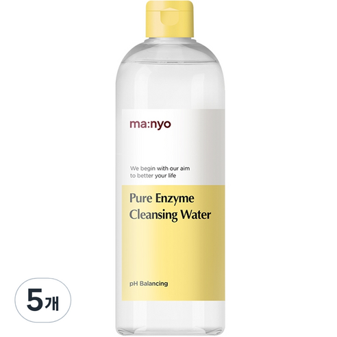 마녀공장 퓨어 엔자임 클렌징 워터, 5개, 400ml