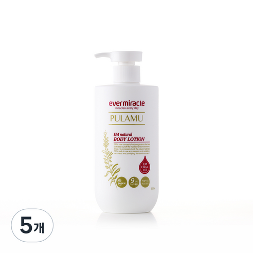 에버미라클 폴라무 EM 내추럴 바디로션, 500ml, 5개