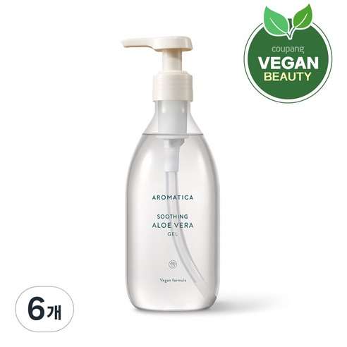 아로마티카 수딩 알로에 베라 젤, 300ml, 6개