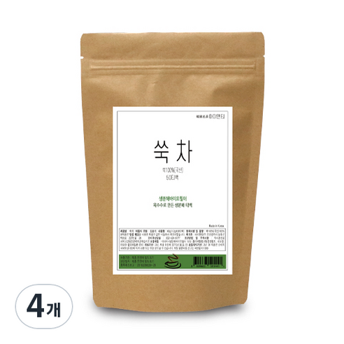 아이앤티 자연한잔 쑥차 대용량 삼각티백, 1.2g, 50개입, 4개