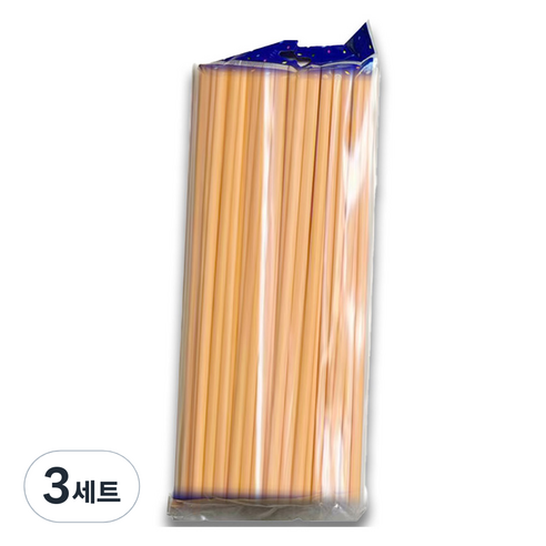 마다꾸미 요술 매직 파티 벌룬 막대풍선 100p 세트, 파스텔오렌지, 3세트
