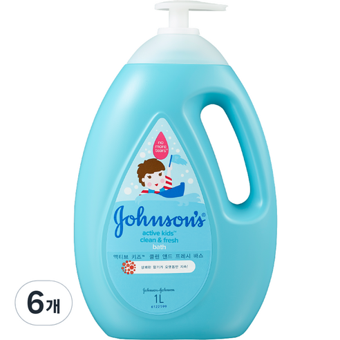 존슨즈베이비 액티브 프레쉬 바스, 1000ml, 6개
