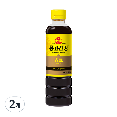 몽고간장 송표, 500ml, 2개