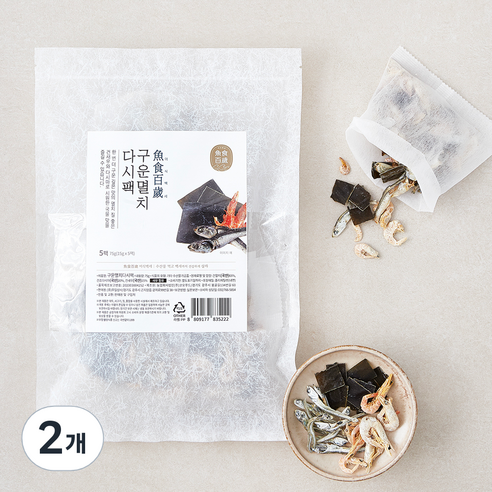 어식백세 구운멸치 다시팩, 16g, 5개입, 2개