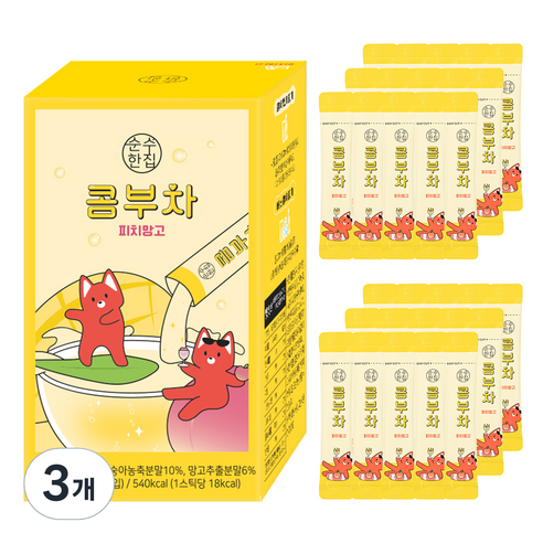순수한집 콤부차 피치망고, 5g, 30개입, 3개