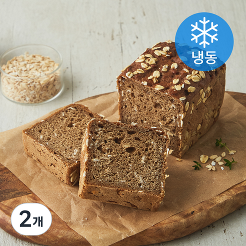 우드앤브릭 샤워도우 독일식 호밀빵 (냉동), 230g, 1개입, 2개
