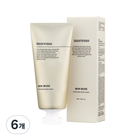 모레모 퍼퓸드 핸드크림 몽 뮤즈, 50ml, 6개