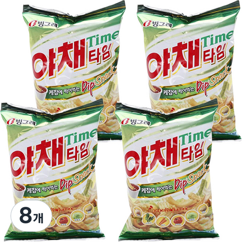 야채타임 빙그레, 70g, 8개