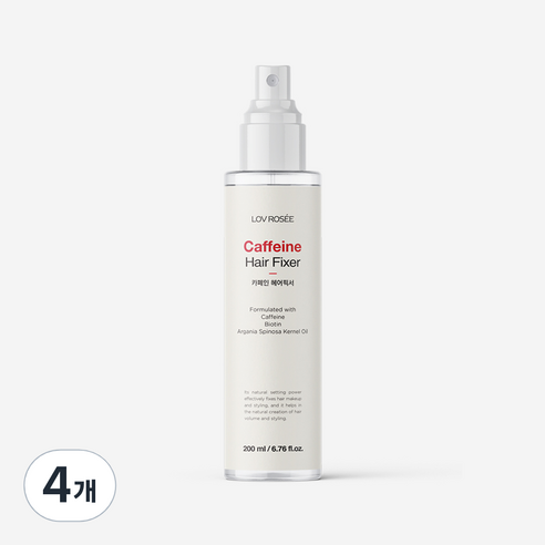 로브로제 카페인 헤어 픽서, 200ml, 4개