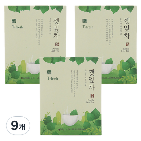 하루의 디톡스 데일리워터 깻잎차, 0.6g, 12개입, 9개