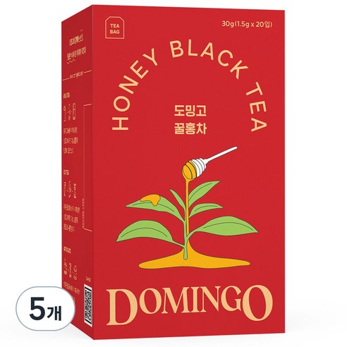 도밍고 꿀홍차, 1.5g, 20개입, 5개