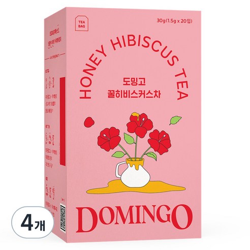 도밍고 꿀히비스커스차, 1.5g, 20개입, 4개