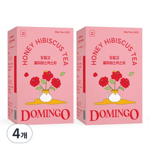 도밍고 꿀히비스커스차, 1.5g, 20개입, 4개
