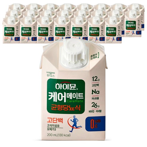 일동후디스 하이뮨 케어메이트 균형당뇨식, 200ml, 24개