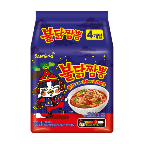 삼양 불닭짬뽕 140g, 4개