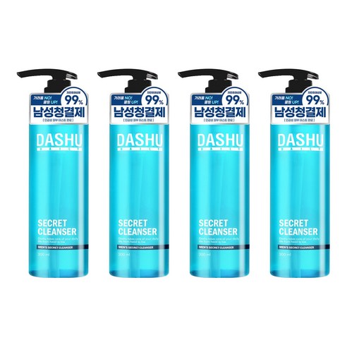 다슈 데일리 비타플렉스 남성청결제, 300ml, 4개