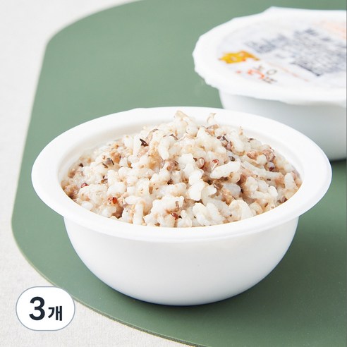 짱죽 이유식 후기 11개월부터 진밥, 혼합맛(한우/백일송이), 200g, 3개