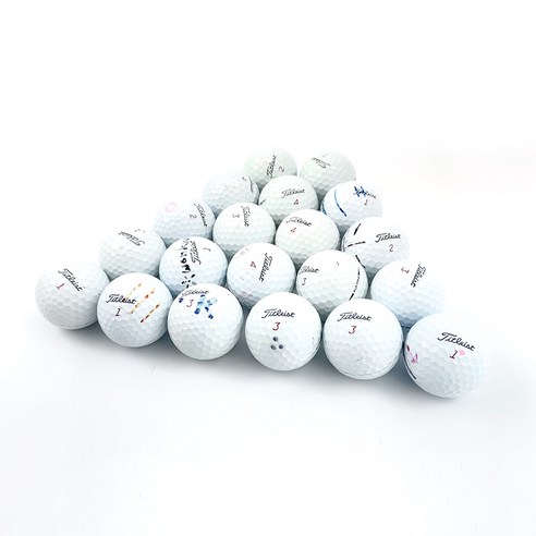 타이틀리스트 PRO V1X 4피스 로스트볼 A급, 화이트, 1개, 20개입