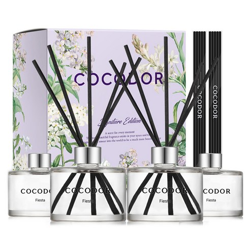 코코도르 퍼퓸 디퓨저, 피에스타, 200ml, 4개