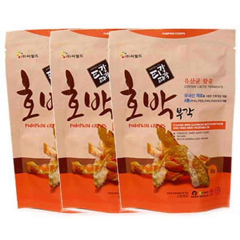 티각태각 호박 부각, 30g, 3개