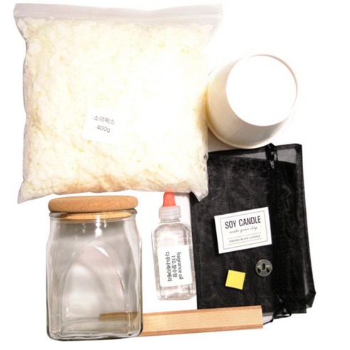 캔들KIT 콜크사각돔 투명 510ml, 다우니 베리베리
