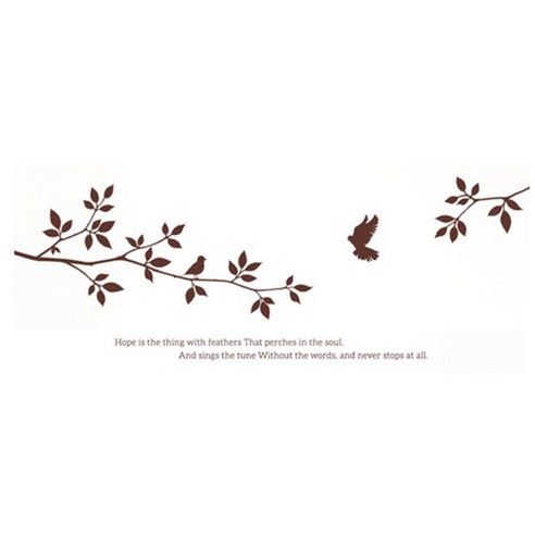 슬로우드로잉 포인트스티커 새들의노래A, 다크브라운
