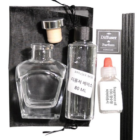 디퓨저KIT, 100.향수향-비바라쥬시, 100ml, 라이거투명